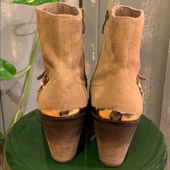 Vince Camuto camel colour ankle leather bootie - Picture 6 of 13